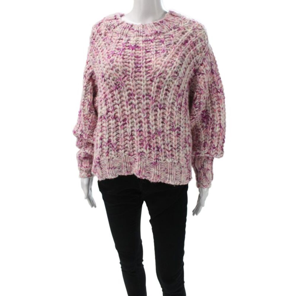 Love Shack Fancy Womens Multicolor Crewneck Pullover Sweater Long Sleeve Size XS
